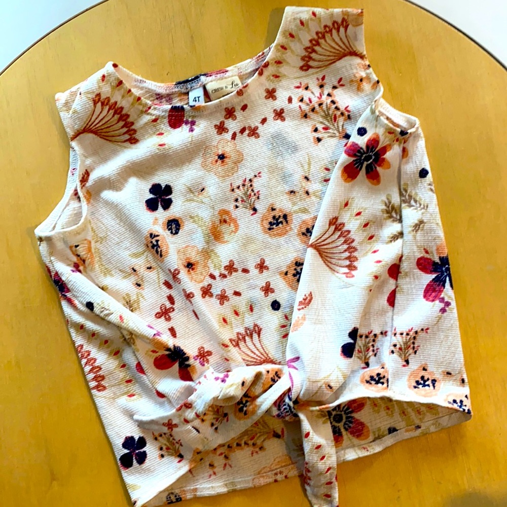Crew & Lu made in US tank tops tie blouse